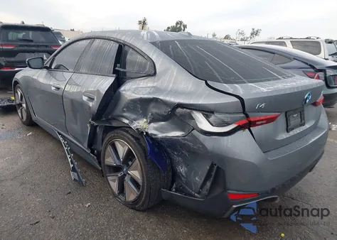 2023 BMW I4 Edrive35 z USA, uszkodzony, nr VIN WBY43AW02PFP58708